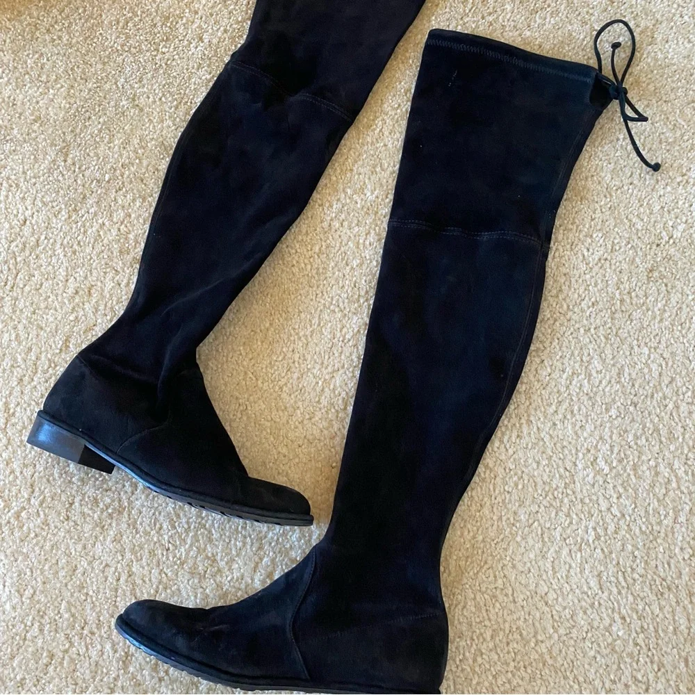 Stuart Weitzman Lowland Over the Knee Suede Boots